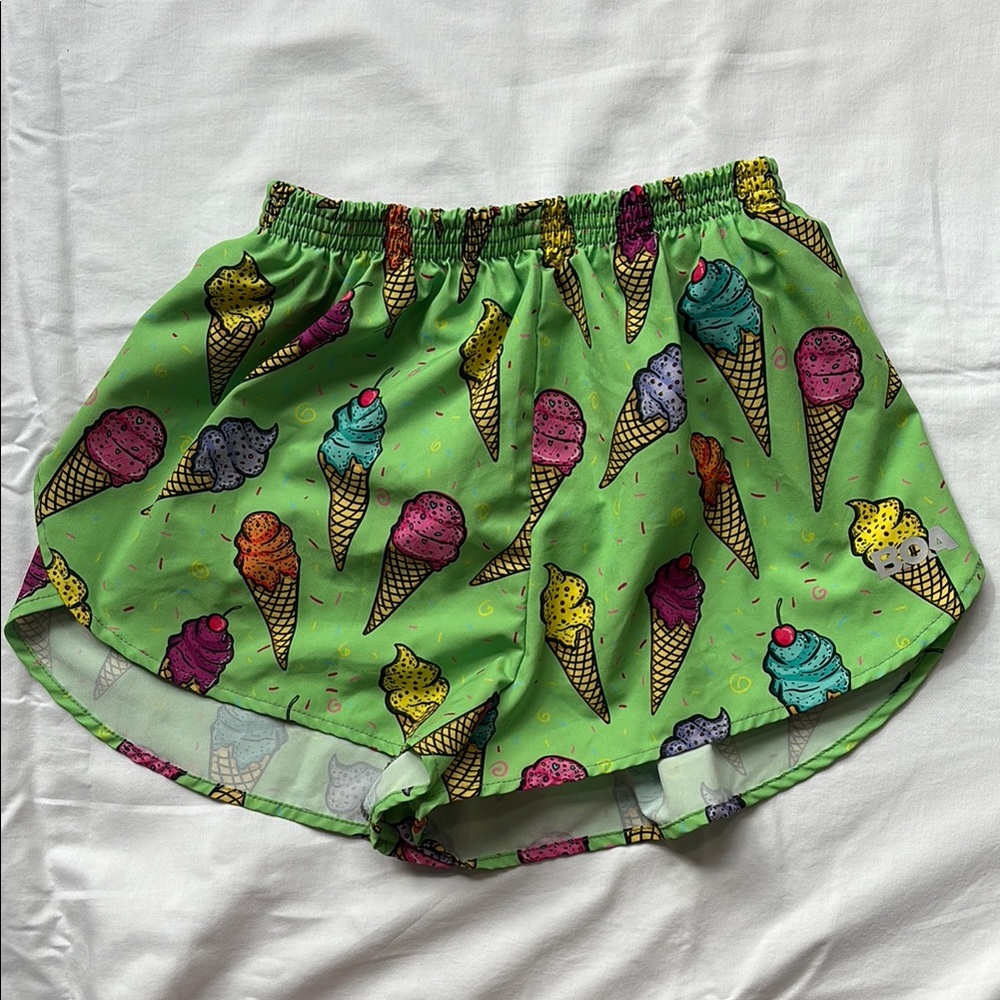 BOA Women’s Ice Cream Cone 1” Elite Split Shorts Running Shorts